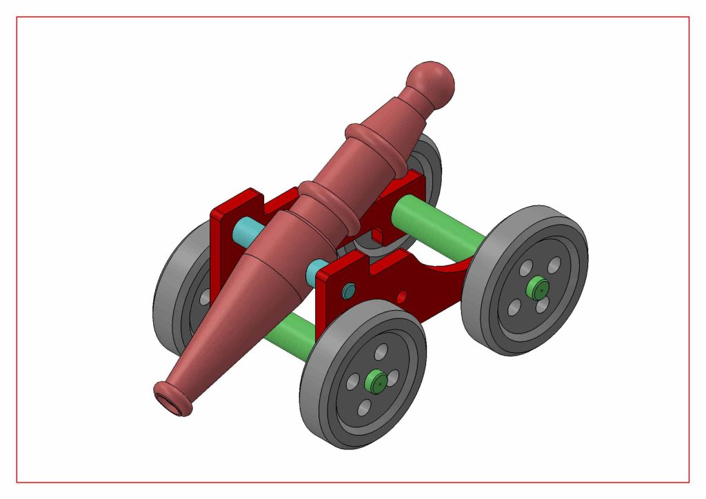 ASSEMBLY DRAWING IN SOLIDWORKS ISOMETRIC VIEW