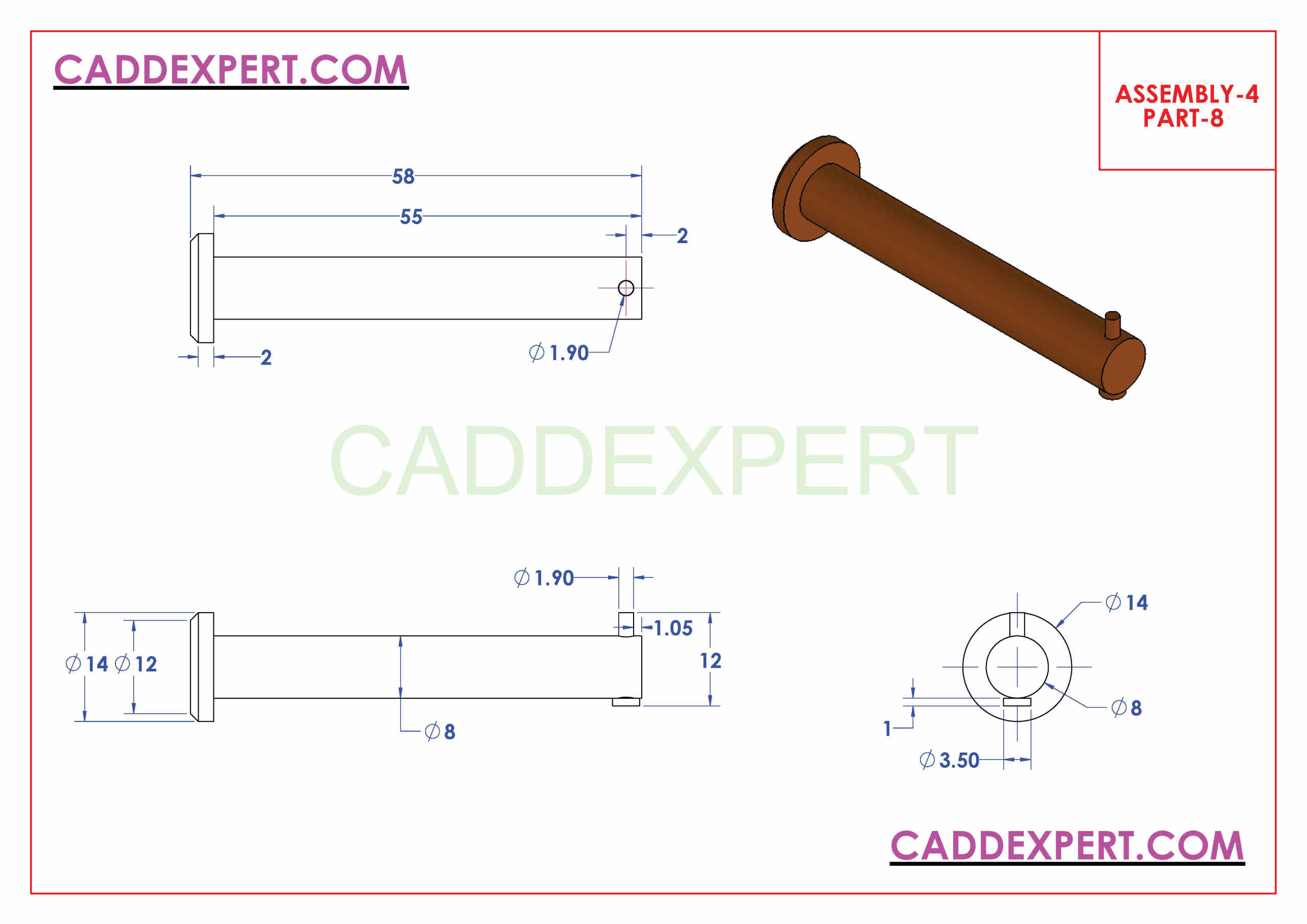 SOLIDWORKS ASSEMBLY DRAWING EXPLODED VIEW PART - 8