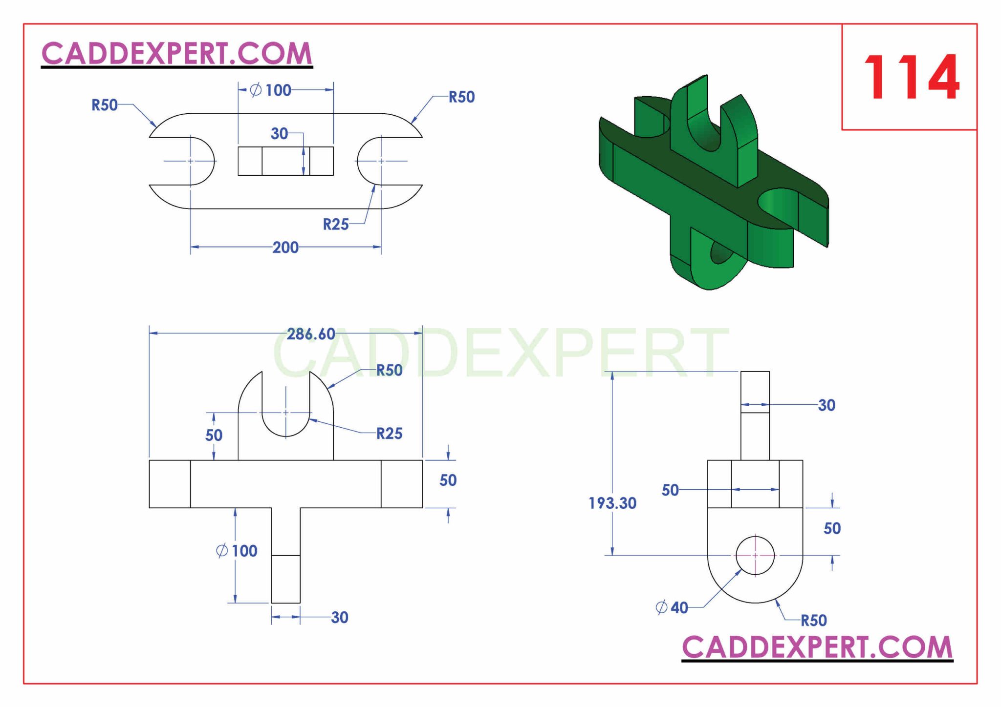 Чертеж по картинке solidworks