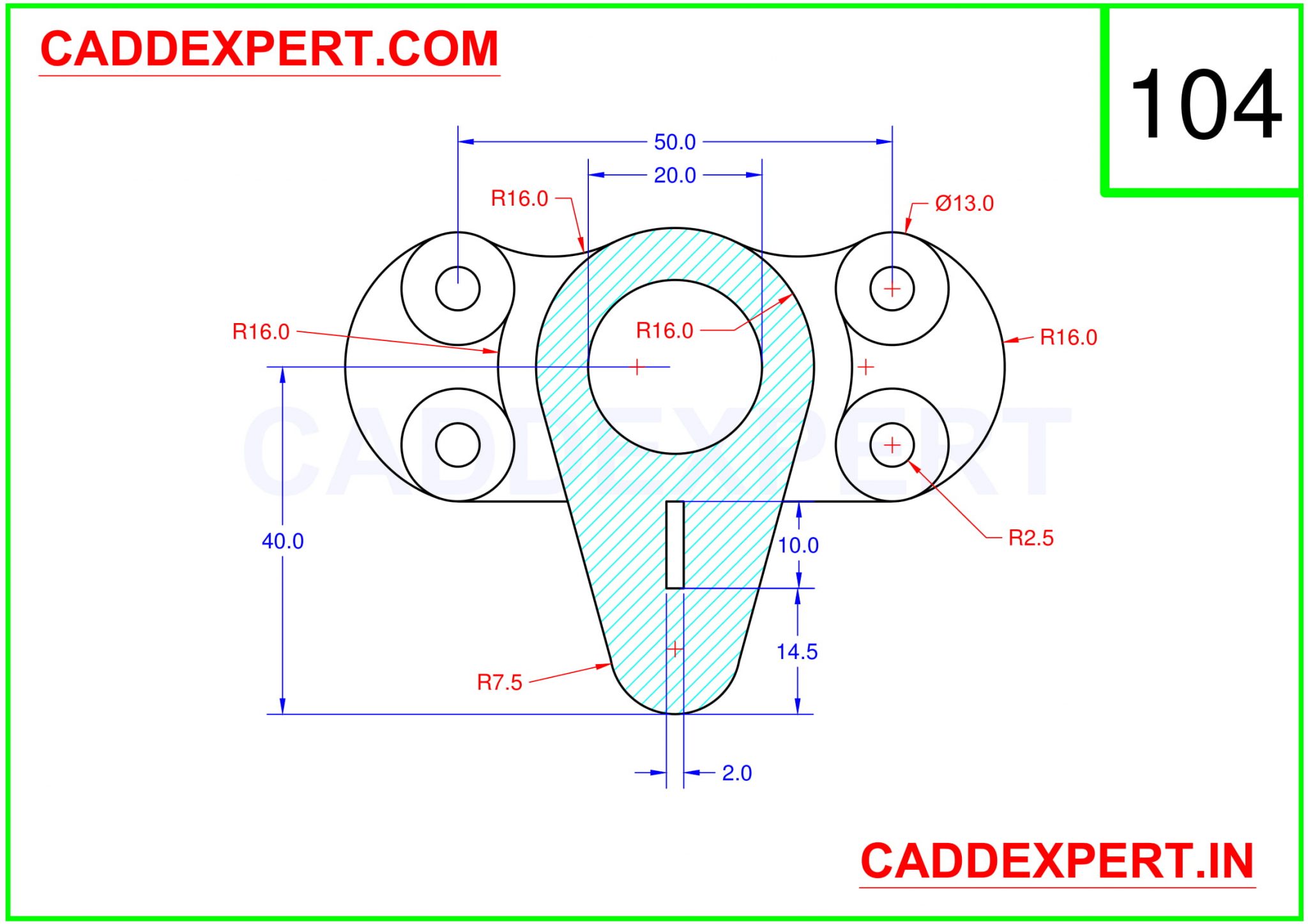 AUTOCAD 2D DRAWING FOR PRACTICE - Technical Design