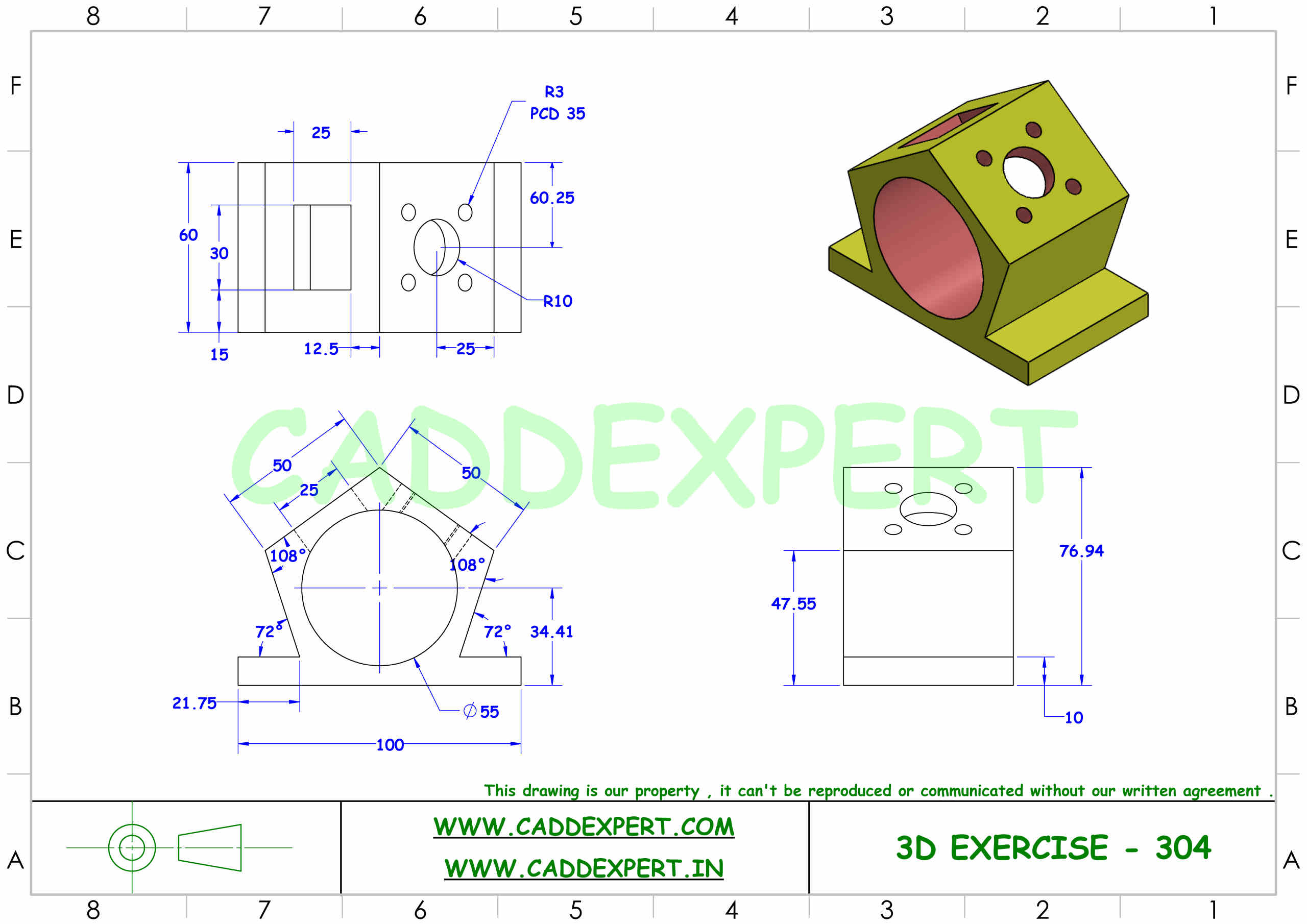 SOLIDWORKS 3D DRAWING FOR PRACTICE PDF