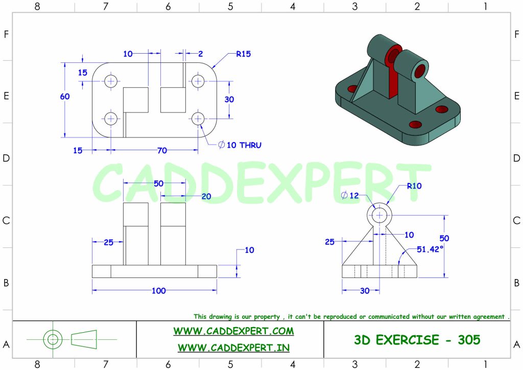 SOLIDWORKS 3D DRAWING FOR PRACTICE PDF - Technical Design