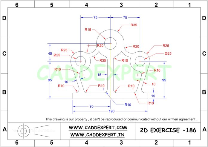 AUTOCAD 2D DRAWING FOR PRACTICE PDF