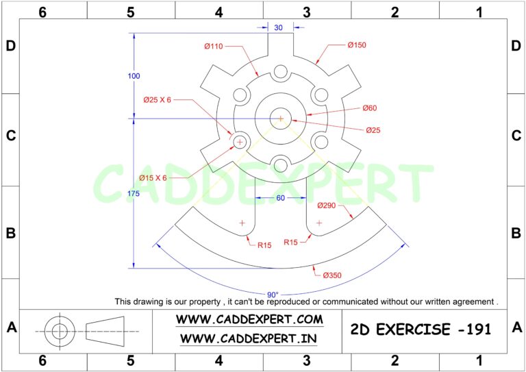 AUTOCAD 2D DRAWING PDF DOWNLOAD - CADDEXPERT